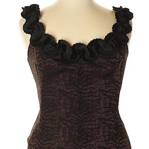 Chocolate brown cocktail dress